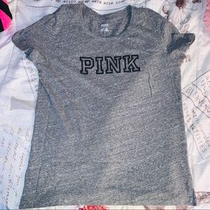Pink VS  grey tee